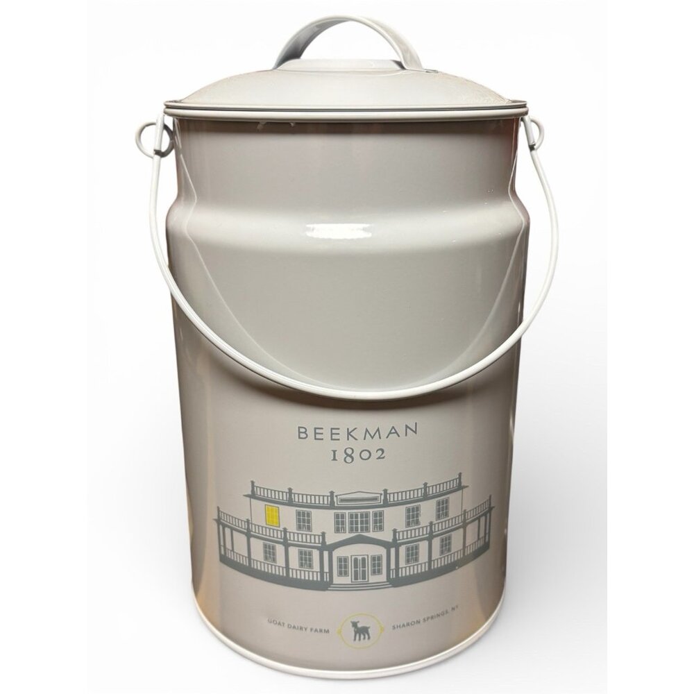 NEW Beekman 1802 Goat Milk Can Dairy NY Farm Old Fashioned Tin Can Pail 2021